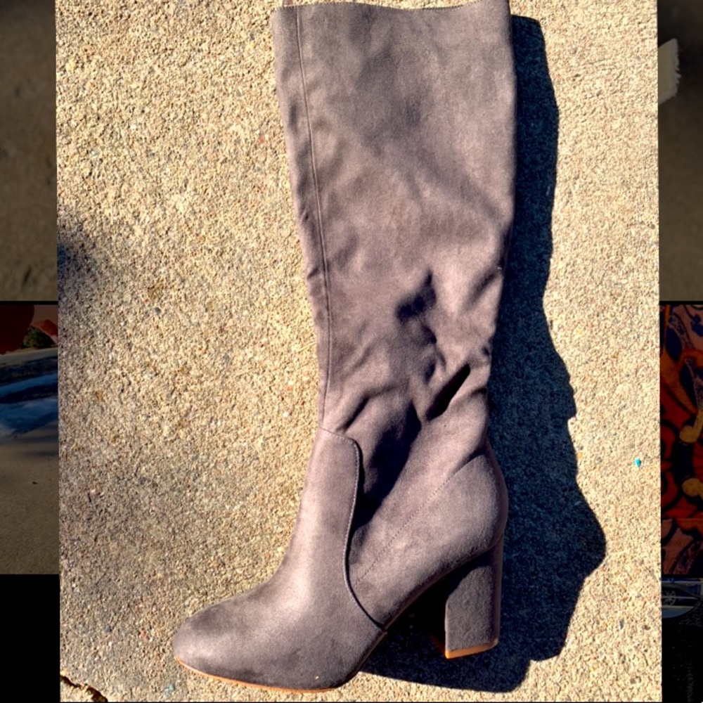 Aldo Aloessa Block Heel Suede Boot SIZE 7